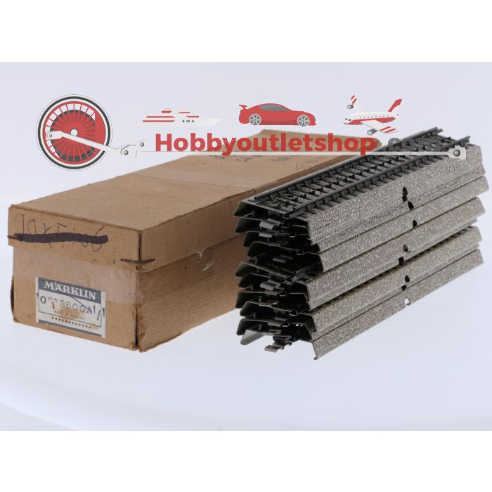 Schaal H0 Märklin 5106 rechte rails 10 st. M-rail #9199 - sku: 20260407113746 - Gebruikt - Goede staat - Afbeelding 3