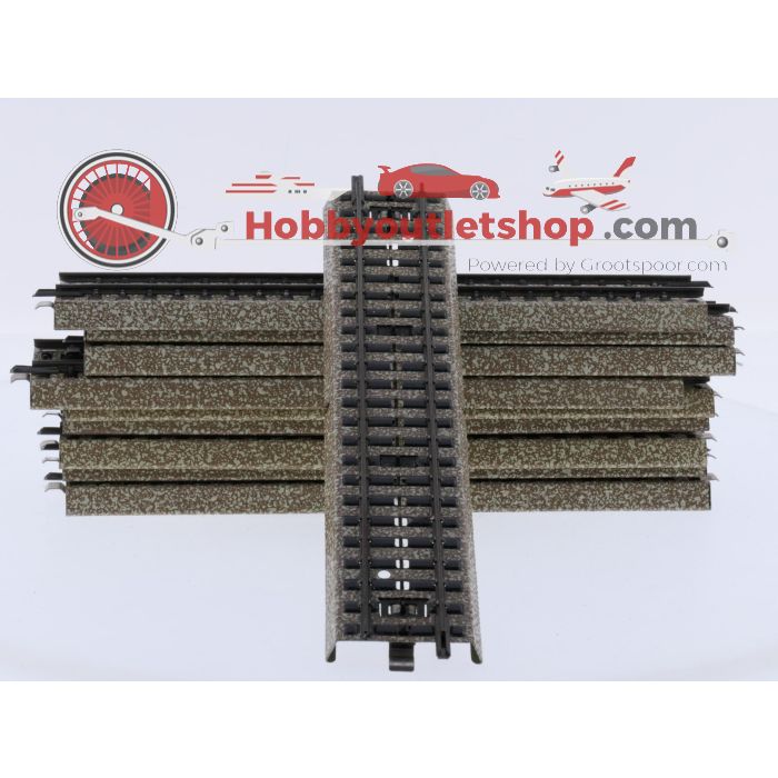 Schaal H0 Märklin 5106 rechte rails 10 st. M-rail #9199 - sku: 20260407113746 - Gebruikt - Goede staat - Afbeelding 2