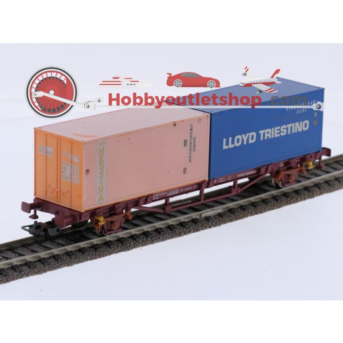 Schaal H0 Piko 58755 en 95653 set van 2 containerwagens van de FS #9206 - sku: 20260408084554 - Angemessener Zustand - Bild 2