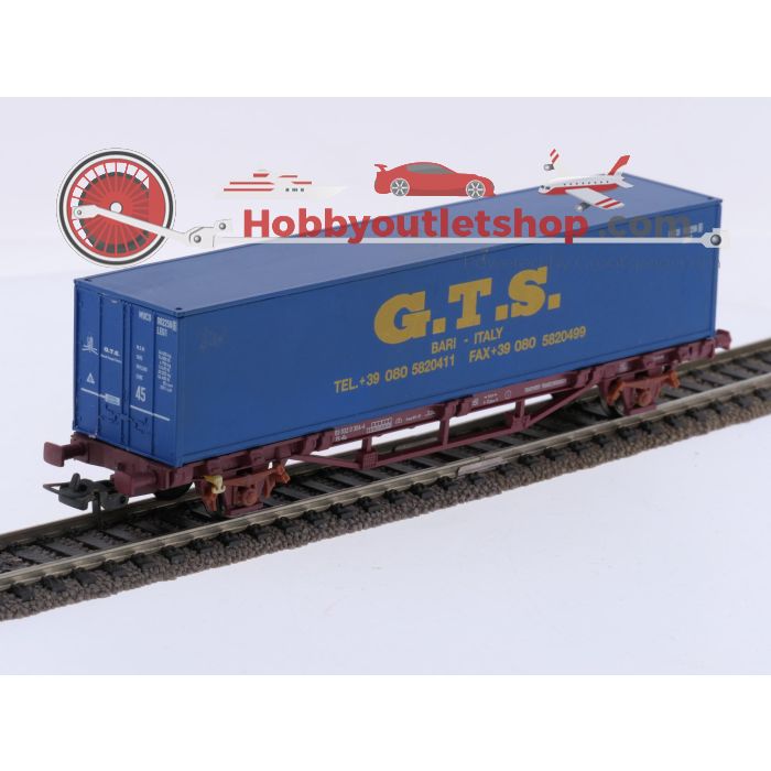 Schaal H0 Piko 58755 en 95653 set van 2 containerwagens van de FS #9206 - sku: 20260408084554 - Angemessener Zustand - Bild 6