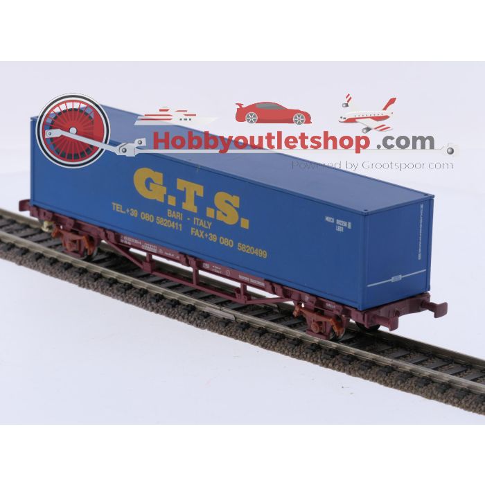 Schaal H0 Piko 58755 en 95653 set van 2 containerwagens van de FS #9206 - sku: 20260408084554 - Angemessener Zustand - Bild 7