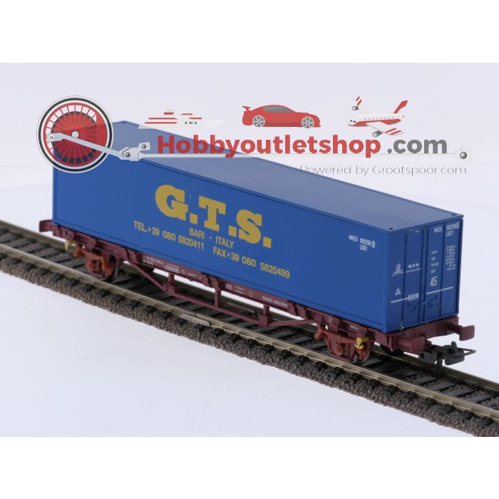 Schaal H0 Piko 58755 en 95653 set van 2 containerwagens van de FS #9206 - sku: 20260408084554 - Angemessener Zustand - Bild 9