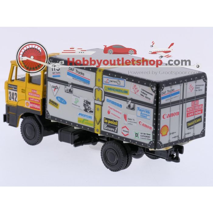 Schaal 1:50 Lion Car Nr.342 Dakar DAF 3300 de Koffer van Jan de Rooy 1983 #9219 - sku: 20260409041403 - Gebruikt - Goede staat - Afbeelding 2