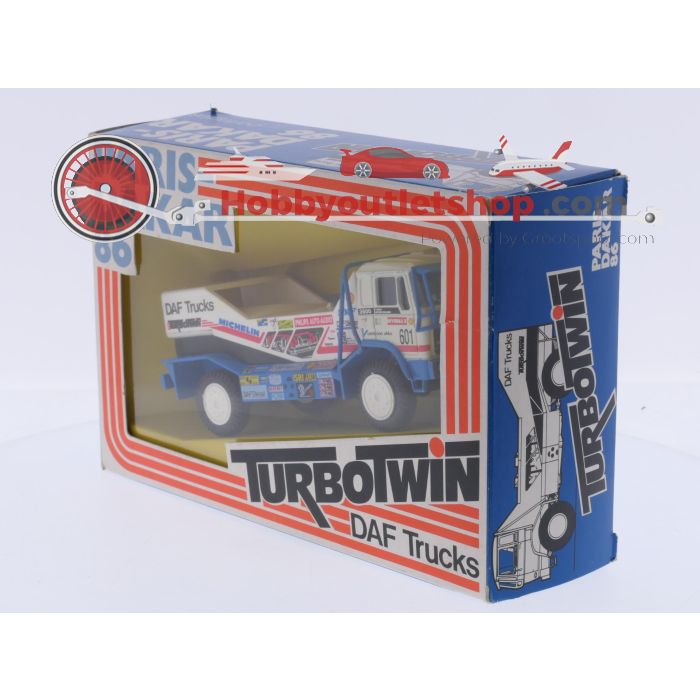Schaal 1:50 Portegies truck models DAF Turbotwin II Parijs-Dakar 1986 Jan de Rooy #9221 - sku: 20260409044551 - Gebruikt - Goede staat - Afbeelding 6