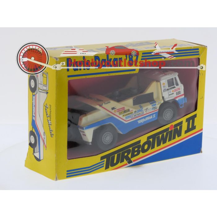 Schaal 1:50 Portegies truck models DAF Turbotwin II Parijs-Dakar 1987 Jan de Rooy #9222 - sku: 20260409050340 - Gebruikt - Goede staat - Afbeelding 6