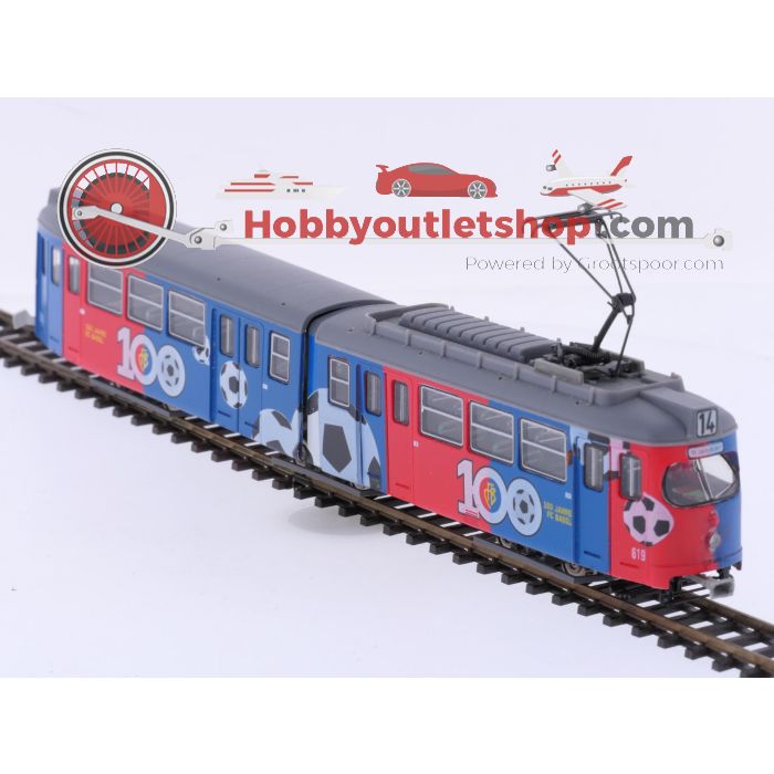 Schaal H0 Wabu Düwag BVB 617 Basel "100 Jahre FC Basel" #9225 - sku: 20260411022804 - Gebraucht - Sehr guter Zustand - Bild 4