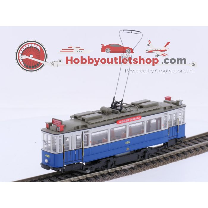 Schaal H0 Atlas 7519016 tram 465 gemotoriseerde stuurwagen met bijwagen 921 van de GVB #9227 - sku: 20260414090453 - Gebraucht - Sehr guter Zustand - Bild 5