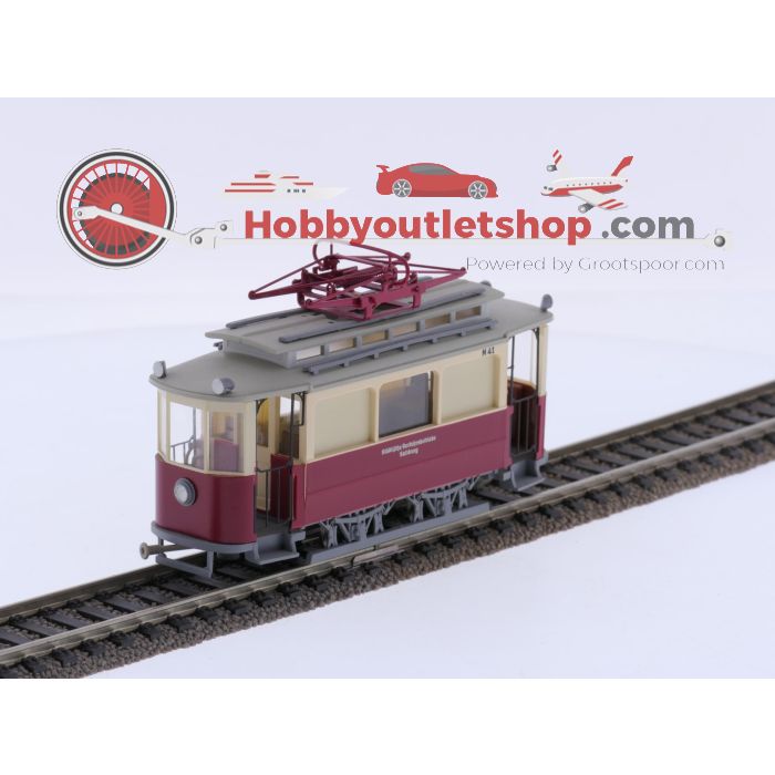 Schaal H0 Leopold Halling 1001022 en 1001023 Salzbuger triebwagen en Salzburger Arbeidswagen rot #9231 - sku: 20260414024406 - Used - Very good condition - Photo 6