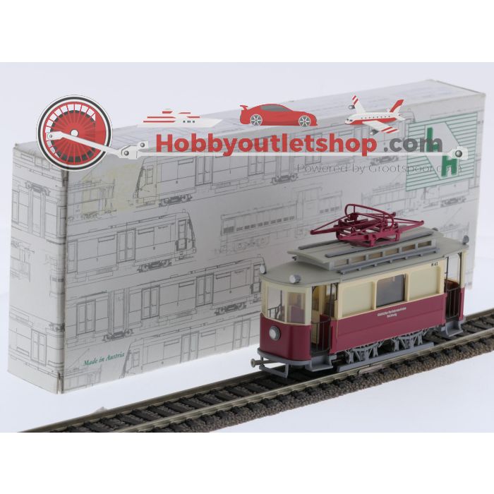 Schaal H0 Leopold Halling 1001022 en 1001023 Salzbuger triebwagen en Salzburger Arbeidswagen rot #9231 - sku: 20260414024406 - Used - Very good condition - Photo 8