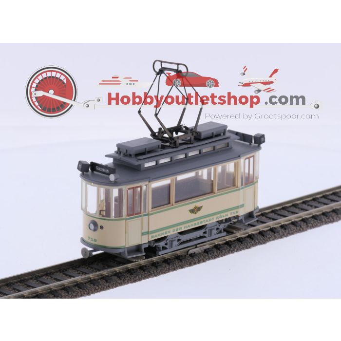 Schaal H0 Tram-Souvenirs Zwieachszug Köln (Oldtimer II) Tw 719 + Bw 115 Köln #9232 - sku: 20260414040211 - Gebraucht - Sehr guter Zustand - Bild 3