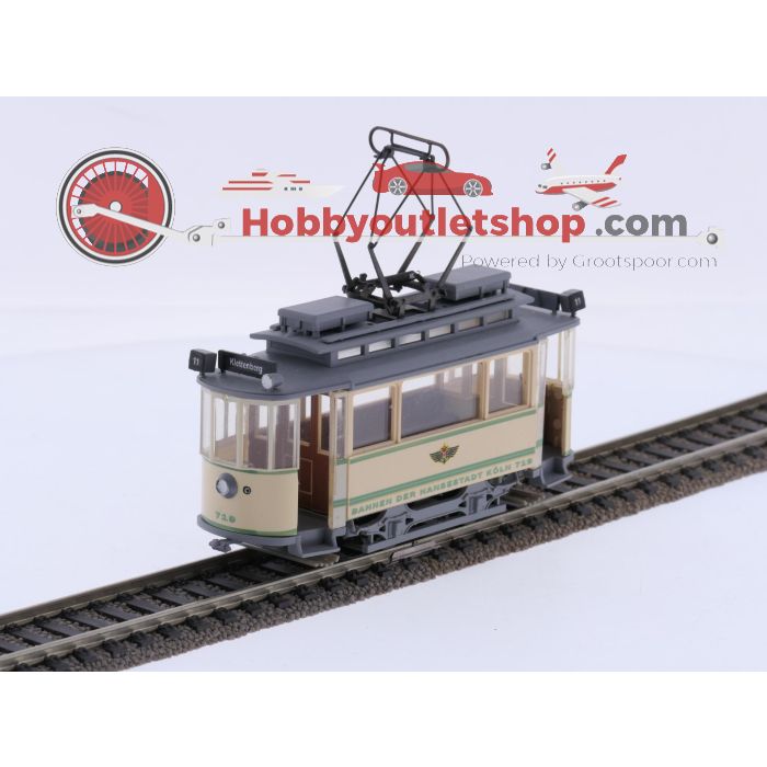 Schaal H0 Tram-Souvenirs Zwieachszug Köln (Oldtimer II) Tw 719 + Bw 115 Köln #9232 - sku: 20260414040211 - Gebraucht - Sehr guter Zustand - Bild 5
