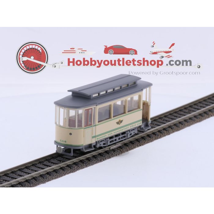 Schaal H0 Tram-Souvenirs Zwieachszug Köln (Oldtimer II) Tw 719 + Bw 115 Köln #9232 - sku: 20260414040211 - Gebraucht - Sehr guter Zustand - Bild 9