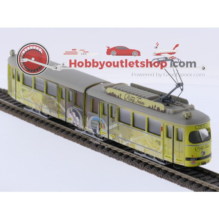 Schaal H0 Leopold Halling 1002046-S Wiener Ring Tram 4867 Ohne Antrieb #9239 - sku: 20260416011417 - Gebraucht - Wie Neu - Bild 2