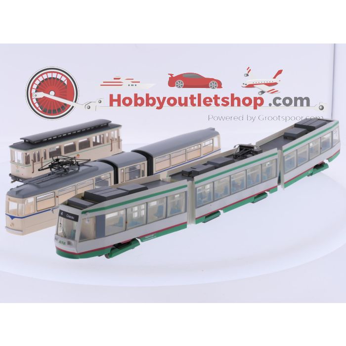 Schaal H0 tram set 3-delig Magdeburg en Leipzig #9254 - sku: 20260423014610 - Gebruikt - Goede staat - Afbeelding 2