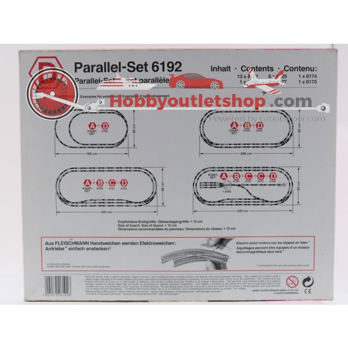 Schaal H0 Fleischmann 6192 profi-gleis parallel set D #9256 - sku: 20260424105223 - Gebruikt - Zeer goede staat - Afbeelding 7