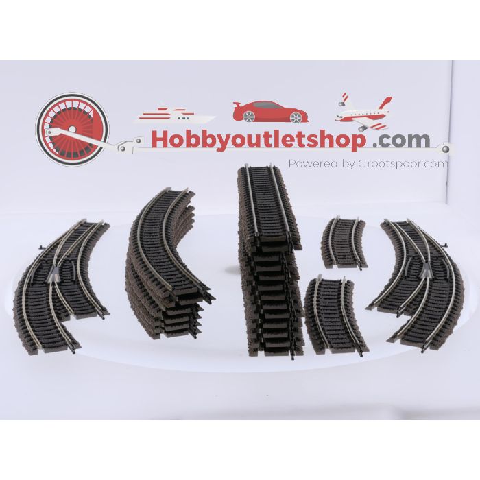 Schaal H0 Fleischmann 6192 profi-gleis parallel set D #9256 - sku: 20260424105223 - Gebruikt - Zeer goede staat - Afbeelding 3