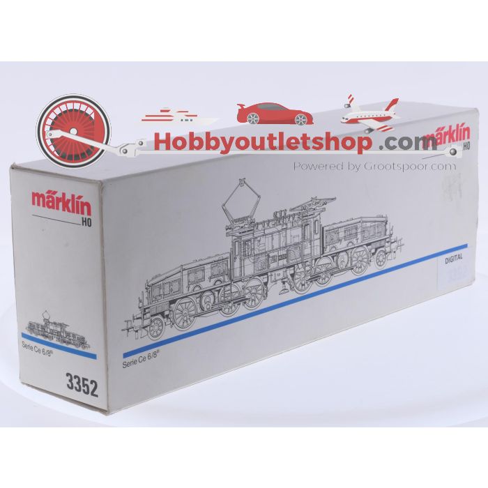 Schaal H0 Märklin 3352 elektrische locomotief Ce 6/8 III 'Krokodil' van de SBB. Digitaal #9262 - sku: 20260428020431 - Used - Very good condition - Photo 10