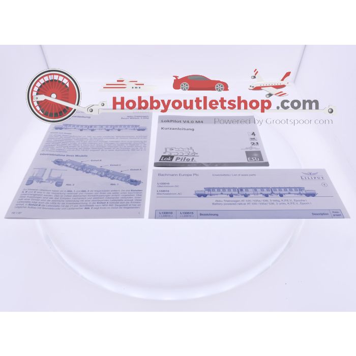 Schaal H0 Liliput L133515 Akku-Triebwagen 3-delig AT 535/535a/536 KPEV. Digitaal #9264 - sku: 20260428034606 - Nieuw - Afbeelding 3