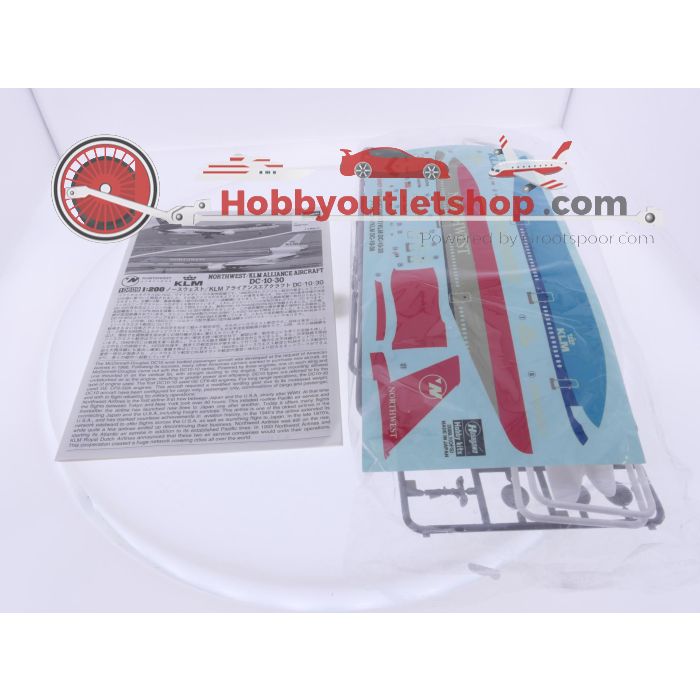 Schaal 1:200 Hasegawa 10609 DC-10-30 Northwest/KLM Alliance Reg. N237NW #9309 - sku: 20260506012723 - Nieuw - Afbeelding 3