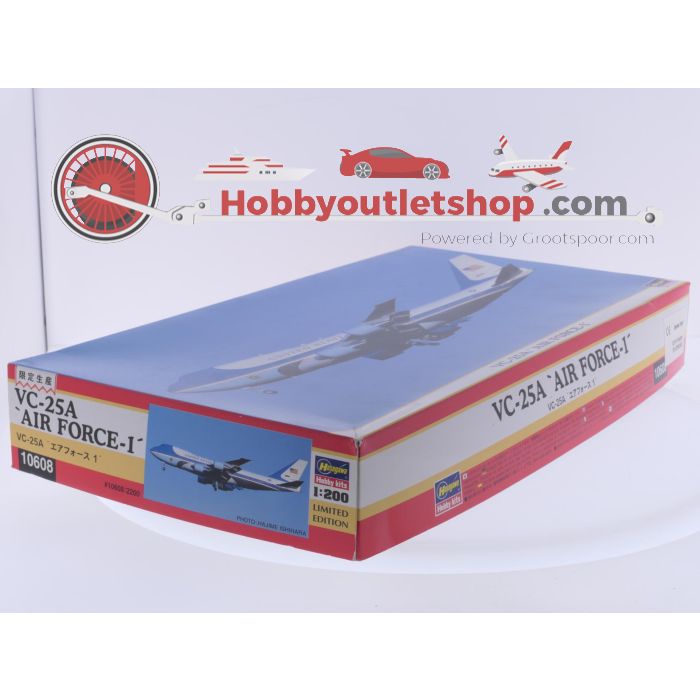 Schaal 1:200 Hasegawa 10608 VC-25A 'Air Force One' Reg. 28000/29000 #9331 - sku: 20260508104844 - Nieuw - Afbeelding 5