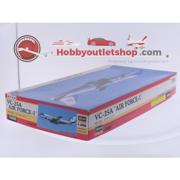 Schaal 1:200 Hasegawa 10608 VC-25A 'Air Force One' Reg. 28000/29000 #9331 - sku: 20260508104844 - Nieuw - Afbeelding 6
