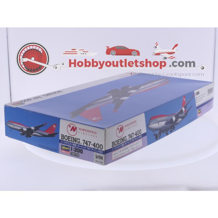 Schaal 1:200 Hasegawa 10174 Boeing 747-400 Northwest Airlines Reg. N667US/N668US #9332 - sku: 20260508110505 - Nieuw - Afbeelding 5