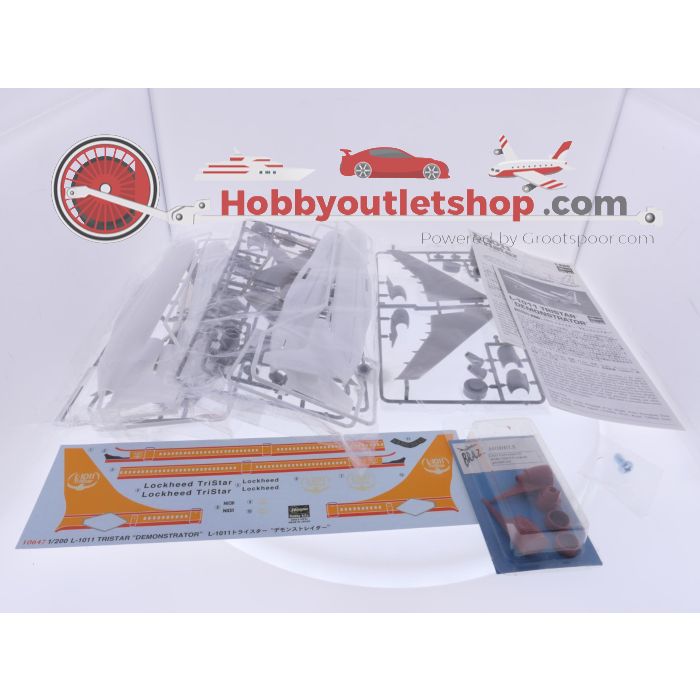 Schaal 1:200 Hasegawa 10647 L-1011 TriStar 'Demonstrator' + extra's Reg. N1011 #9337 - sku: 20260508122845 - Nieuw - Afbeelding 4