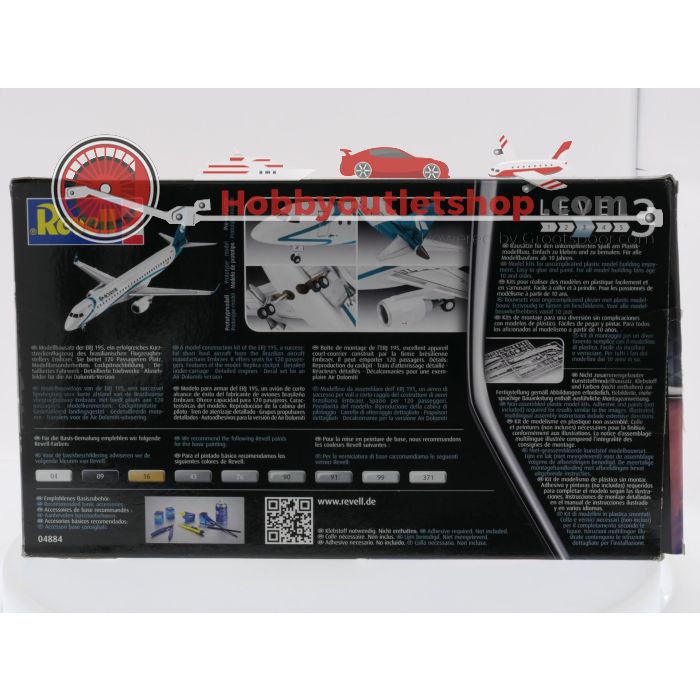 Schaal 1:144 Revell 04884 Embraer 195 Air Dolomiti Reg. I-ADJT #9338 - sku: 20260508012049 - Nieuw - Afbeelding 2