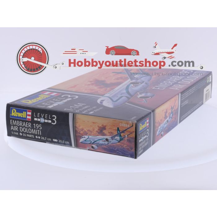 Schaal 1:144 Revell 04884 Embraer 195 Air Dolomiti Reg. I-ADJT #9338 - sku: 20260508012049 - Nieuw - Afbeelding 4