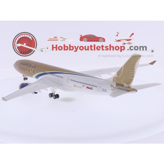 Schaal 1:200 Herpa 551069 Airbus A330-200 'F1 2005' Gulf Air Reg. A40-KE #9341 - sku: 20260508024350 - Gebruikt - Zeer goede staat - Afbeelding 2