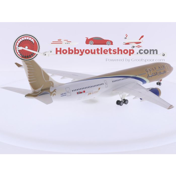 Schaal 1:200 Herpa 551069 Airbus A330-200 'F1 2005' Gulf Air Reg. A40-KE #9341 - sku: 20260508024350 - Gebruikt - Zeer goede staat - Afbeelding 3