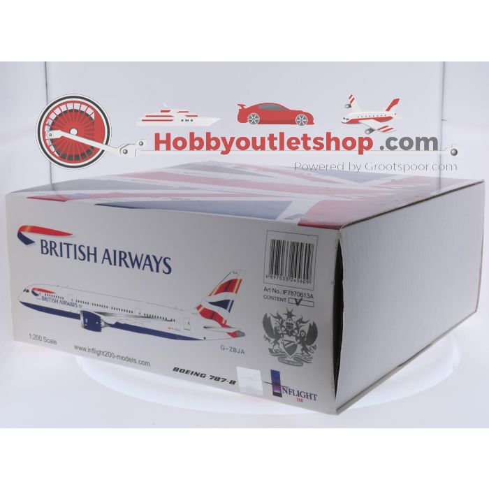 Schaal 1:200 Inflight200 IF7870613A Boeing 737-8 Dreamliner British Airways Reg. G-ZBJA #9345 - sku: 20260512085833 - Gebruikt - Zo goed als nieuw - Afbeelding 11