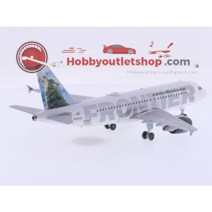 Schaal 1:200 Gemini Jets G2FFT054 Airbus A319-112 Frontier Airlines 'Howling Wolf' Reg. N90IFR #9350 - sku: 20260512020253 - Gebruikt - Zo goed als nieuw - Afbeelding 3