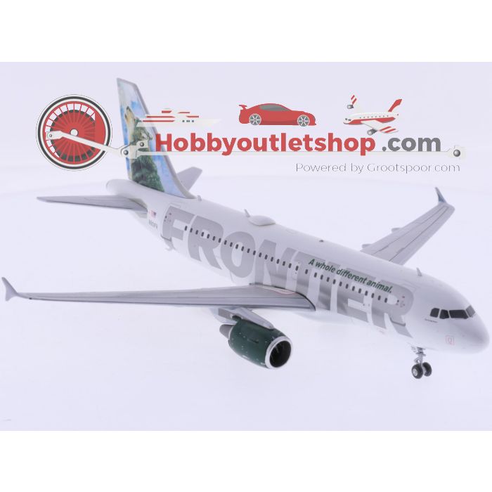 Schaal 1:200 Gemini Jets G2FFT054 Airbus A319-112 Frontier Airlines 'Howling Wolf' Reg. N90IFR #9350 - sku: 20260512020253 - Gebruikt - Zo goed als nieuw - Afbeelding 4