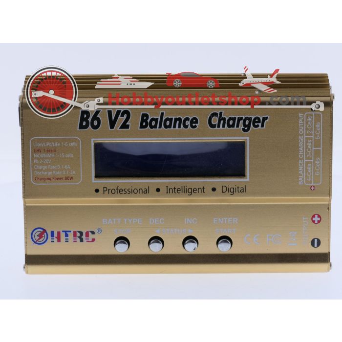 HTRC Imax B6 V2 80W 6A RC Balanslader Voor LiIon/Life/NiCd/NiMH/H #9407 - sku: 20260529121654 - Gebruikt - Zeer goede staat - Afbeelding 2