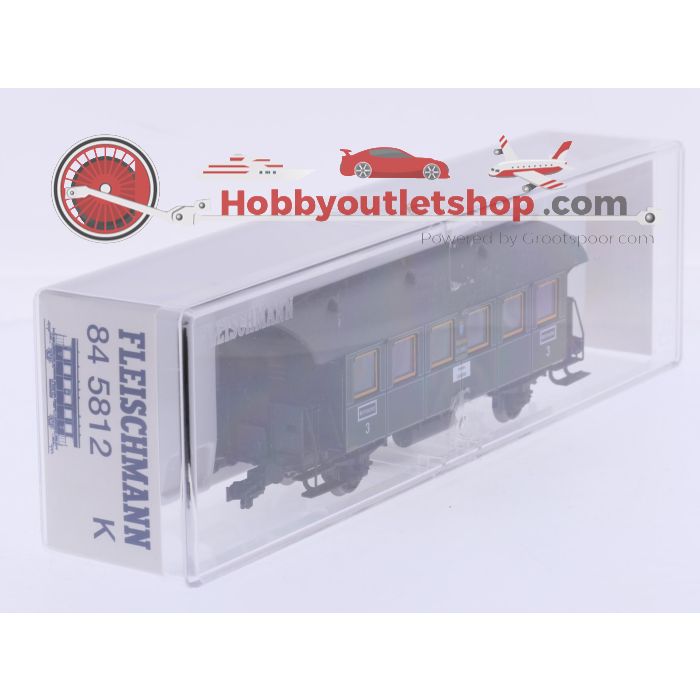 Schaal H0 Fleischmann NEW OLD STOCK COMPLETE SET 4901 en 84 5812 set personentrein met personenrijtuig van de K.Bay.Sts.B. #9452 - sku: 20260617012948 - Nieuw - Afbeelding 6