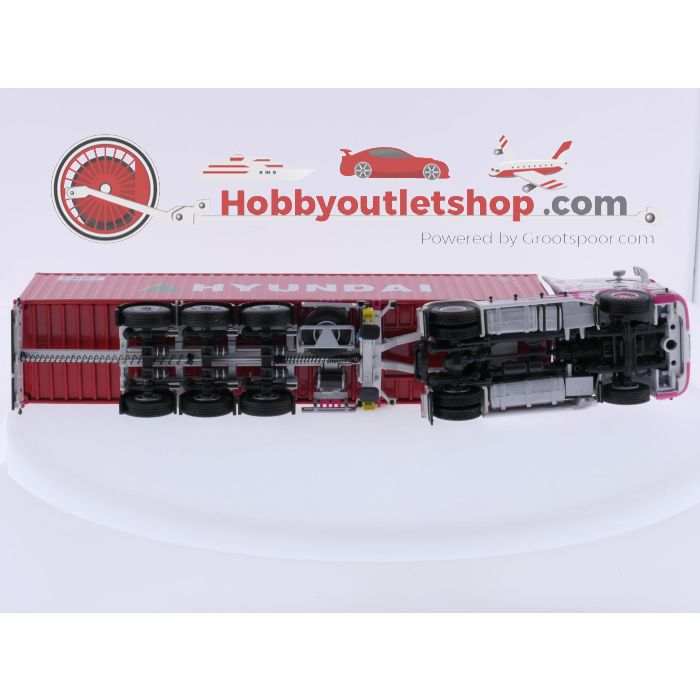 Schaal 1:50 WSI Models 01-2309 Scania Stremline Topline 4x2 'L&M Trans' + containertrailer - 3 axle / 40 ft. container 'Hyundai' #9624 - sku: 20260708095835 - Gebruikt - Zeer goede staat - Afbeelding 6