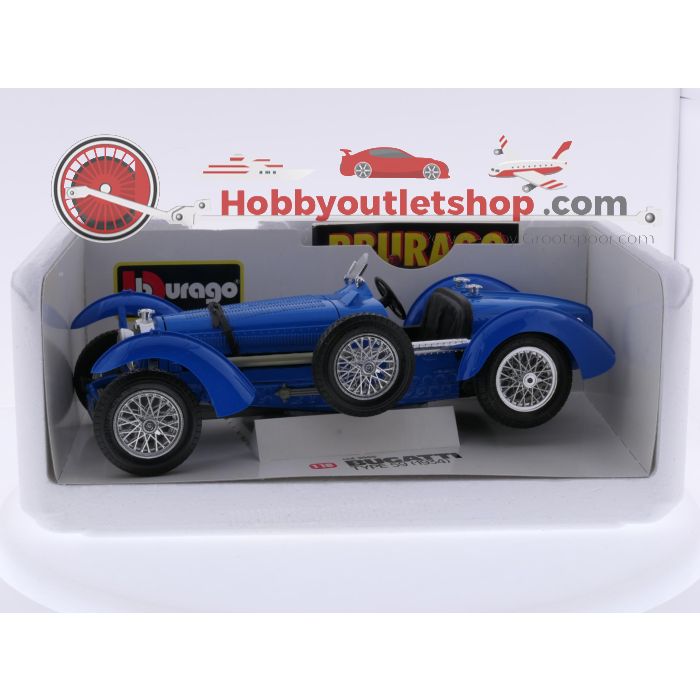 Schaal 1:18 Bburago 3005 Bugatti Type 59 (1934) #9636 - sku: 20260709090533 - Gebruikt - Zeer goede staat - Afbeelding 8