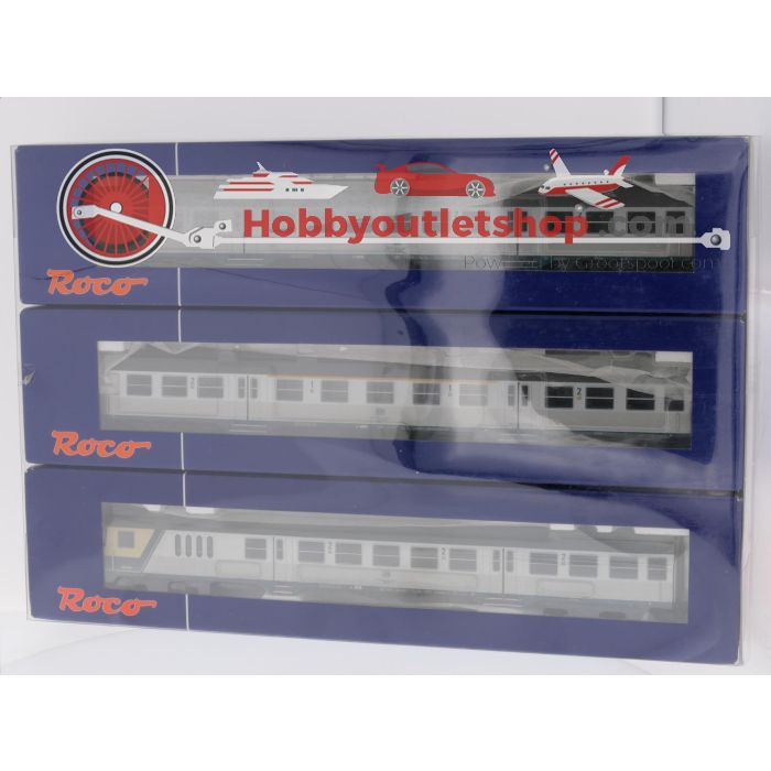 Schaal H0 Roco 45927 set Nahverkehrszug „Silberlinge“ 3-delig van de DB #9666 - sku: 20260714111856 - Neu - Bild 3