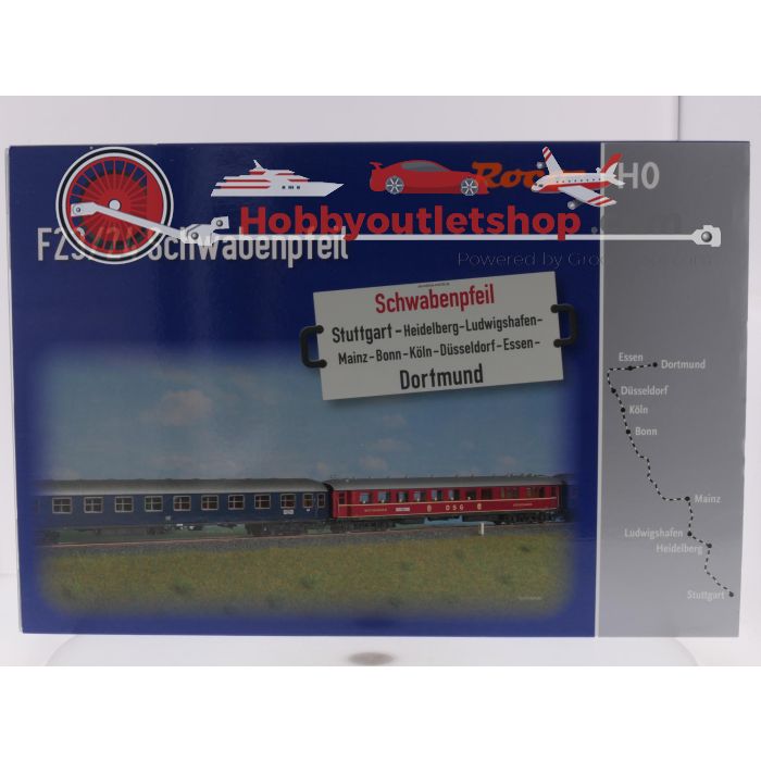 Schaal H0 Roco 64194 set F-trein „Schwabenpfeil“ 4-delig van de DB #9667 - sku: 20260714114134 - Gebraucht - Wie Neu - Bild 24
