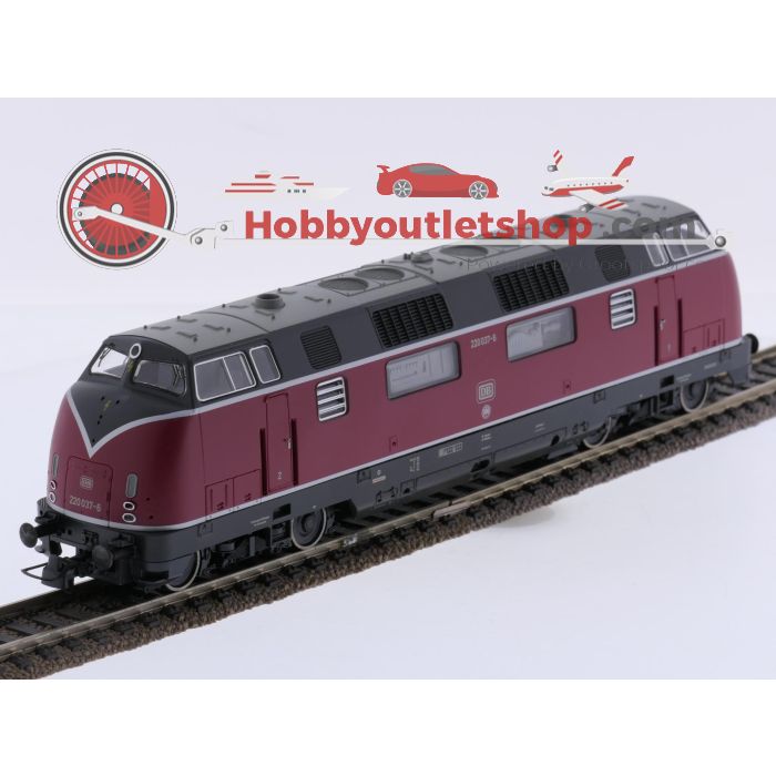 Schaal H0 Roco diesellocomotief BR 220 uit startset 51290 van de DB. Digitaal #9671 - sku: 20260714041241 - Gebruikt - Zeer goede staat - Afbeelding 3