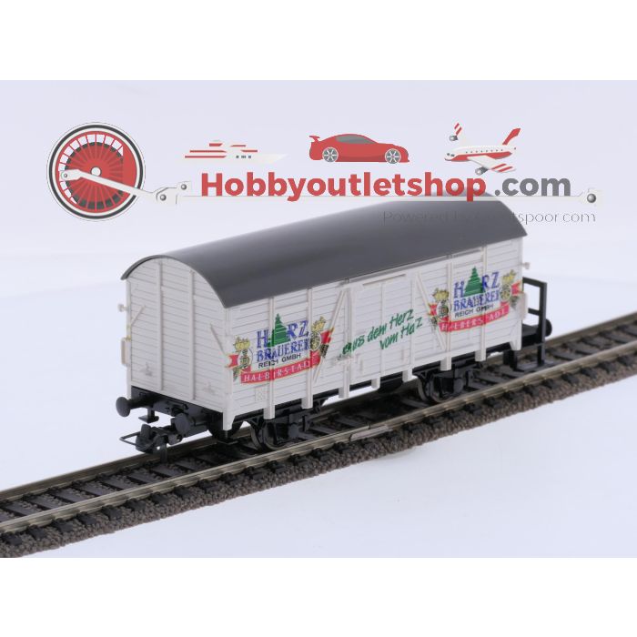 Schaal H0 Fleischmann 5326 K met Roco 46033 gesloten goederen wagens "bier Harz en Wernigerode" van de DB #9675 - sku: 20260715024441 - Gebruikt - Zeer goede staat - Afbeelding 8