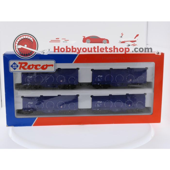 Schaal H0 Roco 44059 set van 4 Coilwagens van de NS #9700 - sku: 20260722122244 - Used - New condition - Photo 15