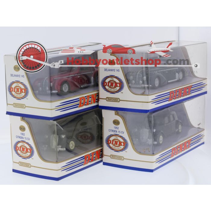 Schaal 1:43 Matchbox NEW OLD STOCK DY-14, DY-14B en DY-22 (2x) set van 4 Franse voertuigen #9723 - sku: 20260729042701 - Nieuw - Afbeelding 2