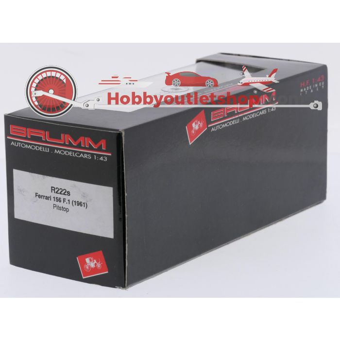 Schaal 1:43 Brumm NEW OLD STOCK R222s Ferrari 156 F1 (1961) Pitstop No. 50 #9736 - sku: 20260730042319 - New - Photo 3