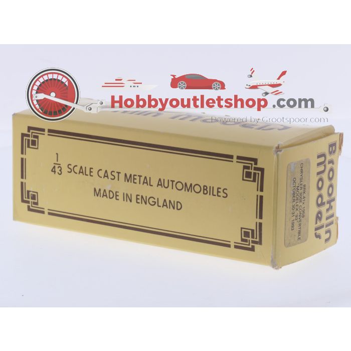 Schaal 1:43 Brooklin Models NEW OLD STOCK BRK.41x Chrysler 300E Convertible "Modelbox '93" #9737 - sku: 20260730043732 - Nieuw - Afbeelding 9