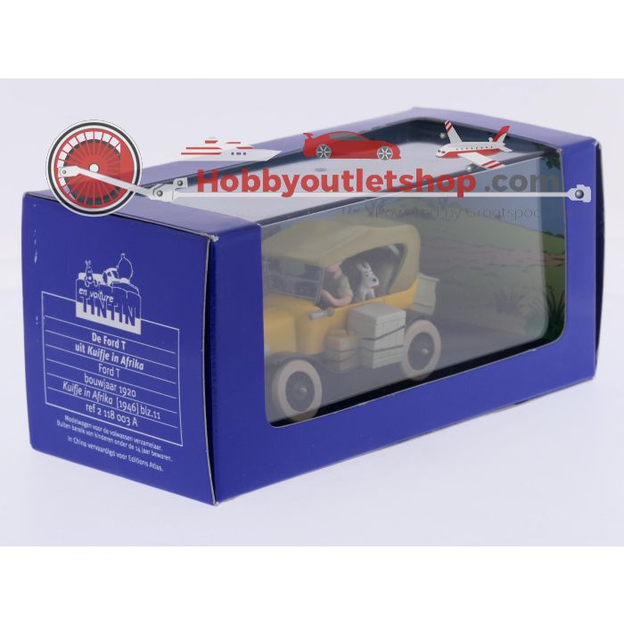 Schaal 1:43 Atlas NEW OLD STOCK 2 118 003 A Kuifje in Afrika model Ford-T 1920 #9743 - sku: 20260731104345 - Neu - Bild 2