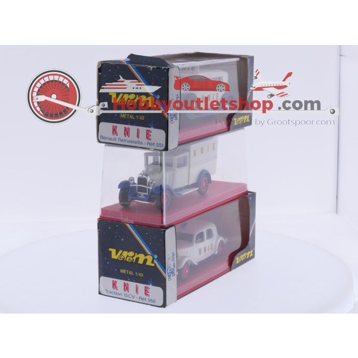 Schaal 1:43 Verem NEW OLD STOCK 550, 551 en 553 set van 3 Circus Knie voertuigen #9759 - sku: 20260804094326 - New - Photo 2