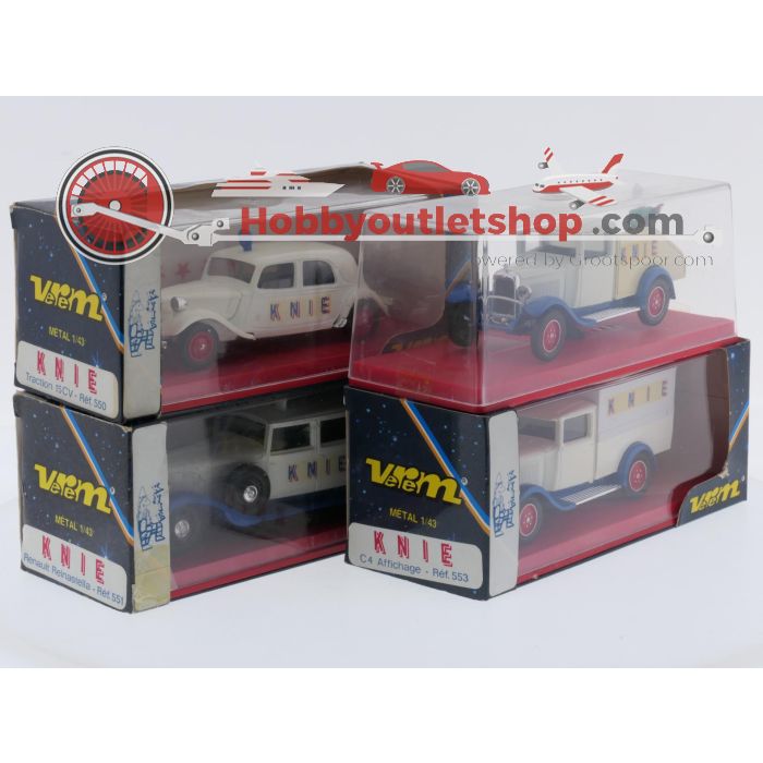 Schaal 1:43 Verem NEW OLD STOCK 550, 551, 552 en 553 set van 4 Circus Knie voertuigen #9760 - sku: 20260804103829 - New - Photo 2