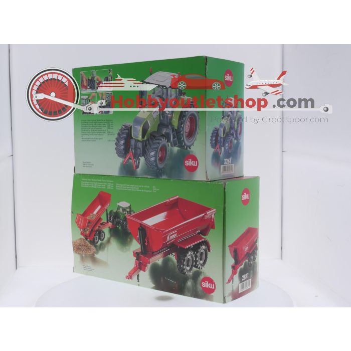 Schaal 1:32 Siku NEW OLD STOCK 3261 en 2871 Klaas tractor met Krampe halfpipe kipper #9768 - sku: 20260805092012 - Neu - Bild 3